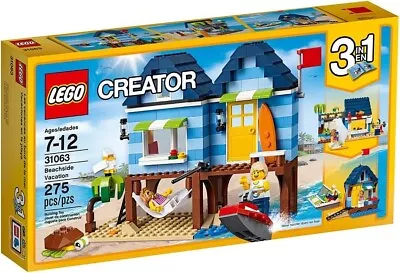 Buy Lego Creator 3 In 1  Beachside Vacation 31063 New And Sealed Fast Free Postage! • 28.99£