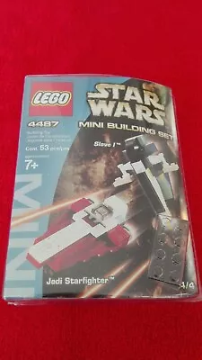 Buy Lego 4487 Star Wars Slave 1 & Jedi Starfighter Mini Building Set Retired &sealed • 19.89£