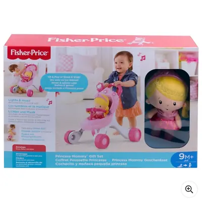 Buy Fisher-Price Princess Stroll-Along Musical Walker And Doll Gift Set • 117.06£