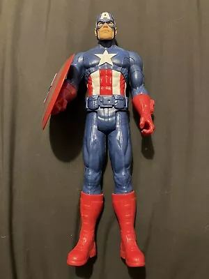 Buy Captain America Marvel Avengers Titan Hero Series 12  Action Figure Hasbro • 2£