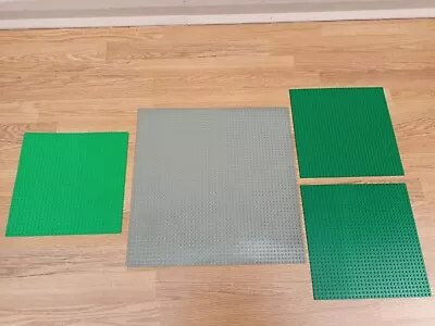 Buy Lego Base Plates 3 X Green 32 X 32 Studs 1 X Grey 50 X 50 Studs • 19.99£