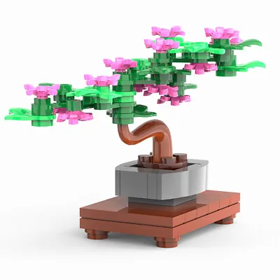 Buy Tiny Bonsai Tree Model Building Blocks Set MOC Plant Decoration Mini Bricks Toys • 10.79£