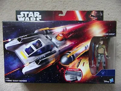 Buy Star Wars Kanan Jarrus Action Figure With Y Wing Scout Bomber Lightsaber Hasbro • 22.99£