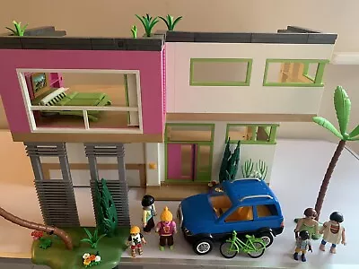 Buy Playmobil Mansion Dolls House - Fully Furnished With Figures & Car • 21£