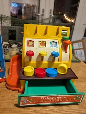 Buy Vintage 1997 Fisher-Price Cash Register, Made In England, Boxed • 29.99£