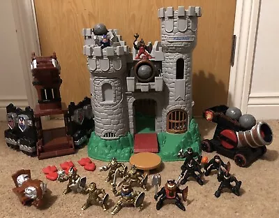 Buy Vintage 1994 Fisher Price Castle Knights Set With Dragon Tower And Cannon • 139.99£
