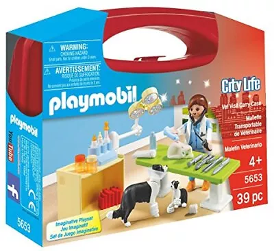 Buy Playmobil 5653 City Life Collectable Small Vet Carry Case • 13.57£
