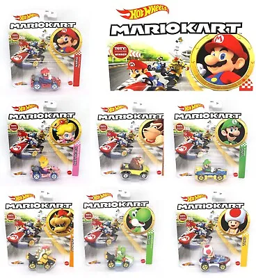 Buy Hot Wheels Mariokart Super Mario Kart 1/64 Scale Die-cast Cars CHOOSE TOY CAR • 11.99£
