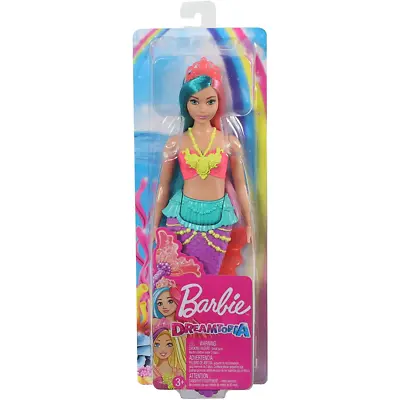 Buy Barbie GJK11 Dreamtopia Mermaid Doll, PURPLE/RED TAIL, BLUE/RED HAIR • 14.99£
