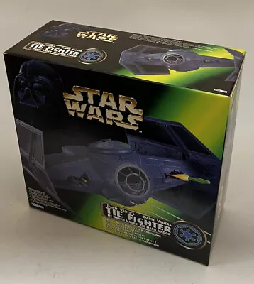 Buy NEW SEALED Star Wars POTF 2 Darth Vaders Tie Fighter Ship Laser Cannons Kenner • 69.99£