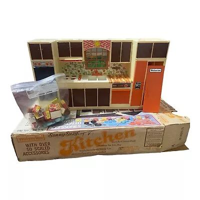 Buy VTG Wolverine Toy Company Sunny Suzy Kitchen & Accessories Stove Fridge Food Box • 164.06£