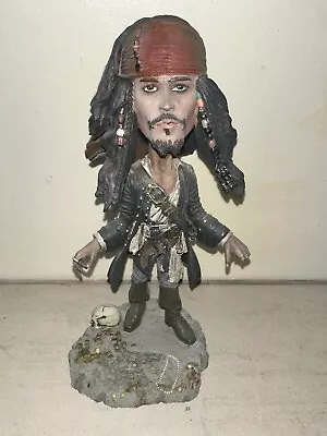 Buy Disney NECA Johnny Depp CAPTAIN JACK SPARROW Pirates Of The Caribbean Bobblehead • 12£