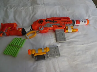 Buy Nerf Zombie Strike Scravenger Blaster With Attachments And Darts • 45£