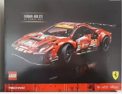 Buy Lego 42125 Technic Ferrari 488 GTE AF CORSE #51,Brand New And Sealed, Free P+P  • 175£