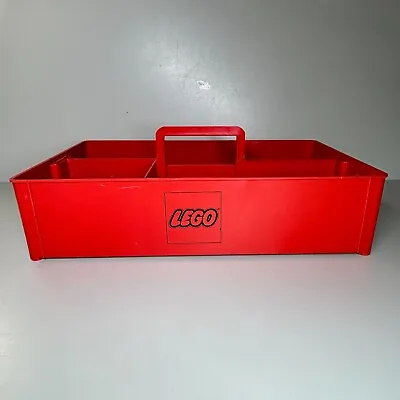 Buy Vintage LEGO Storage Box Red 4 Compartments With Carry Handle Tray 1970s DIsplay • 21.99£