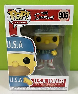 Buy ⭐️ U.S.A HOMER 905 The Simpsons ⭐️ Funko Pop Figure ⭐️ BRAND NEW ⭐️ • 24£
