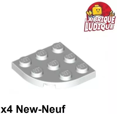 Buy LEGO 4x Plate Round Plate Corner 3x3 White/White 30357 NEW • 2.02£