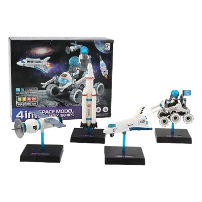 Buy 4 Piece Complex Launch Site With Astronauts Rockets Space Shuttle And Ground • 22.96£