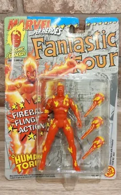 Buy Marvel Super Heroes Action Figures 1992 Human Torch Fantastic Four ToyBiz MOC • 19.99£