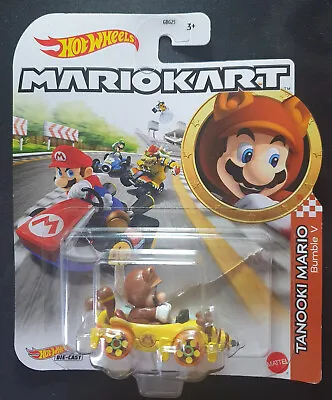 Buy Hot Wheels Die-Cast Mario Kart Tanooki Mario Bumble V • 11.50£