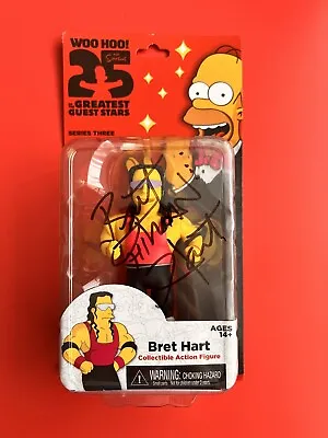 Buy 2014 Simpsons 25th Anniversary Series 3 - Bret Hart - Signed Figure WWE Rare • 350£