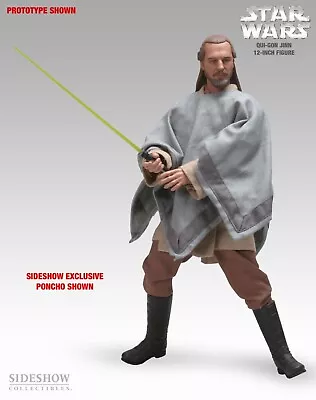 Buy Star Wars Sideshow 12in Qui-Gon 21051 EXCLUSIVE NEW • 160£