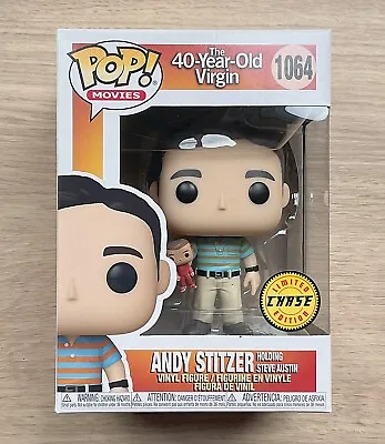 Buy Funko Pop The 40 Year Old Virgin Andy Stitzer CHASE #1064 + Free Protector • 24.99£