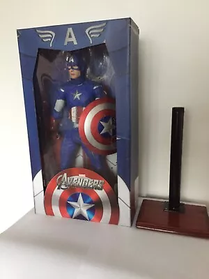 Buy NECA Figure 18 Inch 1/4 Scale Avengers Captain America Action + Stand • 69£