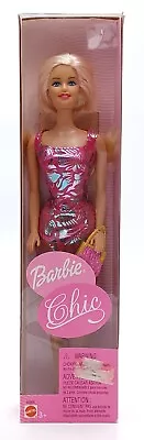 Buy 2002 Chic Barbie Doll In Pink Dress With Handbag / Mattel 56805, NrfB • 41.01£