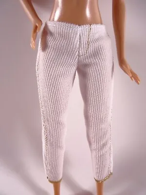 Buy Chic White Gold Uniform Pants For Barbie Or Similar Doll As Pictured (12891) • 7.23£