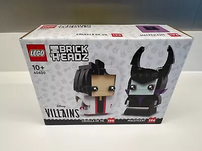 Buy LEGO Brickheadz Disney 40620 Cruella De Vil & Maleficent Brand New Sealed • 14.99£