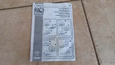 Buy TOMY Trackmaster Thomas & Friends Train Battery Insertion Instructions. Rare • 9.99£