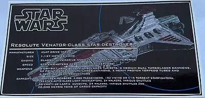 Buy LEGO Star Wars UCS Sticker MOC-0694 By Anio, 75367 Or MK-21005 Resolute Venator • 8.24£