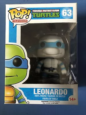 Buy Leonardo Teenage Mutant Ninja Turtles Blue And White Funko Pop #63 • 20£