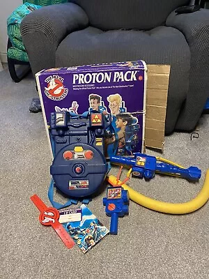 Buy VINTAGE 1986 80s KENNER THE REAL GHOSTBUSTERS PROTON PACK BOXED RARE • 145£