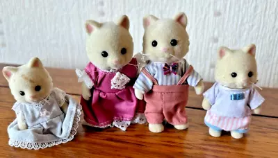 Buy Sylvanian Families | Cream Cat Family | Vintage, Japanese, Rare (Urban Life) • 25£