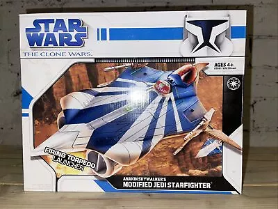 Buy STAR WARS The Clone Wars Anakin Skywalker's Modified Jedi Starfighter Hasbro • 99.99£