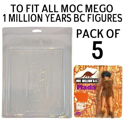 Buy Pack Of 5 Protective Cases For MOC MEGO 1 Million B.C. Figures - AFTMEG • 45£