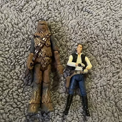 Buy Star Wars Millenium Falcon Legacy Figures Chewbacca & Han Solo Hasbro Original  • 12£
