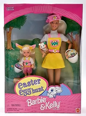 Buy 1997 Barbie Doll & Kelly Easter Egg Hunt Poison Set / Mattel 19014, Original Packaging Damaged • 66.47£