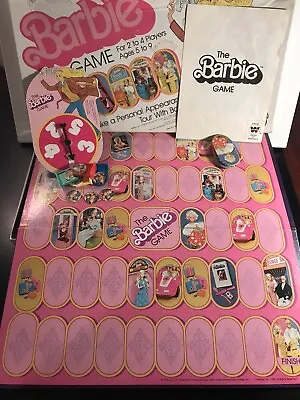 Buy The Barbie Doll Board Game 1980 Mattel Whitman Vintage Toy Made In USA Complete • 13.99£