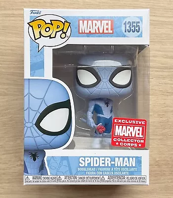 Buy Funko Pop Marvel Spider-Man Blue MCC #1355 (Box Damage) + Free Protector • 34.99£