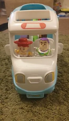 Buy Fisher Price Little People Disney Toy Story RV Camper Van With 2 Figures • 15£