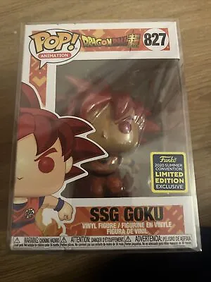Buy Funko POP! Rare Dragon Ball Z Super Saiyan Goku 2020 Sc Ltd Edition No 827 • 20£