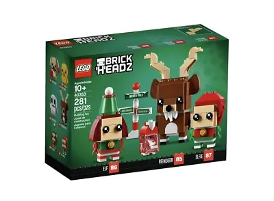Buy NEW LEGO BRICKHEADZ: Reindeer, Elf And Elfie 40353 - Fast & Free 🚚💨💨 • 28.99£