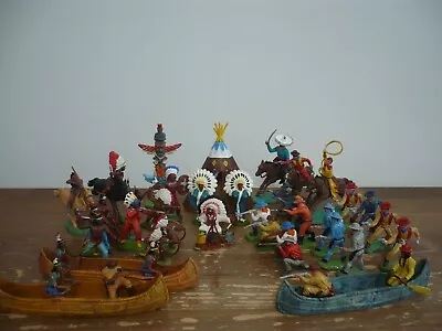Buy Britains Herald Wild West Cowboys & Indians  Toy Soldiers • 45£