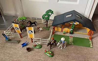 Buy Playmobil Vintage 3120 Horse Pony Stable And Barn - Not Complete • 10£