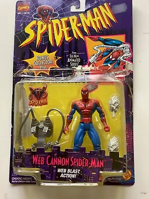 Buy 1996 Toy Biz Spider-Man Spider-Wars Web Cannon  Spider-Man Used In Pack  • 12.50£
