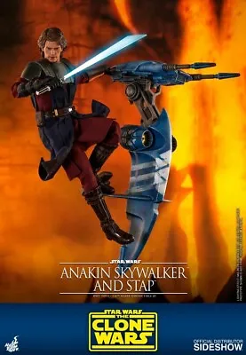 Buy Hot Toys Star Wars: The Clone Wars - Anakin Skywalker And STAP 1/6th Scale... • 230£