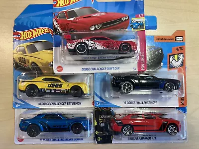 Buy Hot Wheels Job Lot Bundle New Cars X 5 Modern American Muscle Cars Dodge Charger • 10.50£